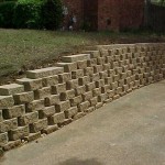 Retaining Wall After Installation